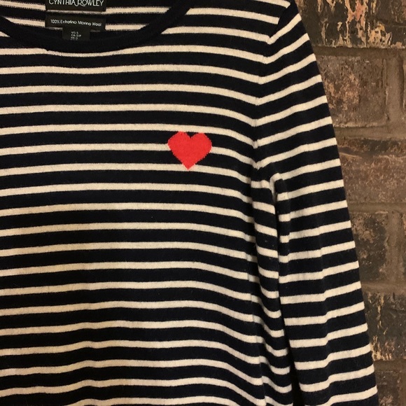 Cynthia Rowley striped sweater S - Picture 2 of 6